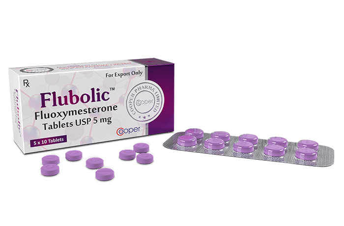 Flubolic Fluoximesterona 5mg – 50 Comprimidos — Kit 5un – TESTO