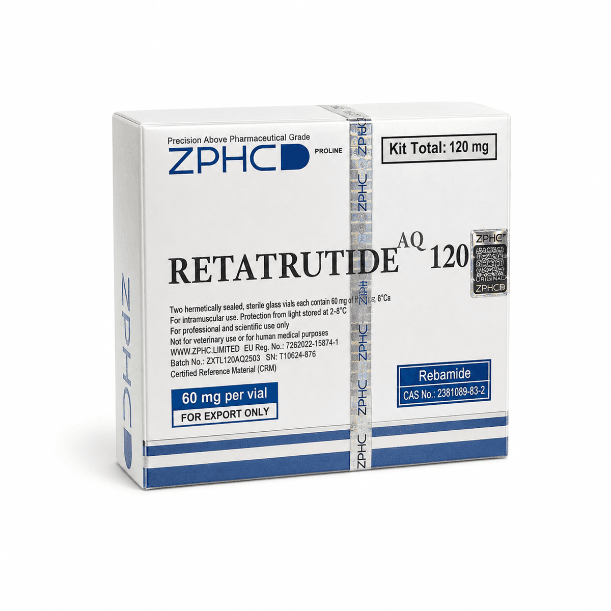Retatrutida ZPHC 120mg — 5 Vials – Análogos GLP-1