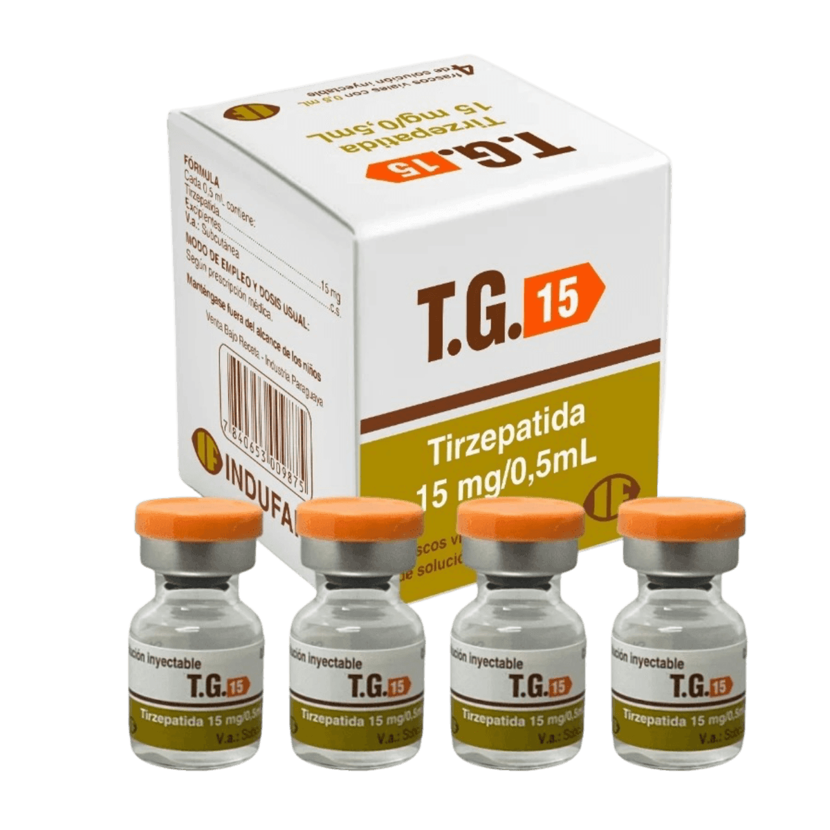 TG 15mg Indufar Tirzepatida